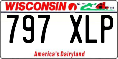 WI license plate 797XLP