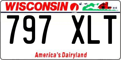 WI license plate 797XLT