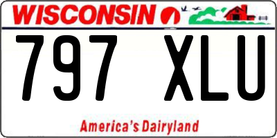 WI license plate 797XLU