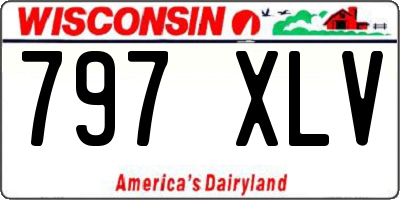 WI license plate 797XLV