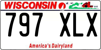 WI license plate 797XLX