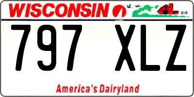 WI license plate 797XLZ