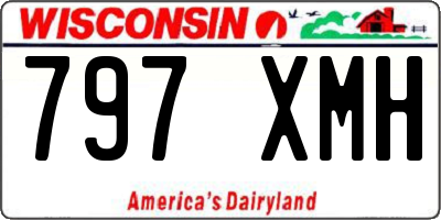 WI license plate 797XMH