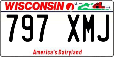 WI license plate 797XMJ