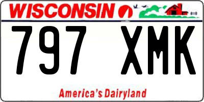 WI license plate 797XMK