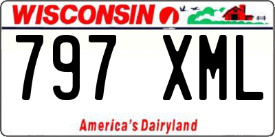 WI license plate 797XML