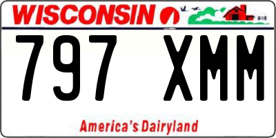 WI license plate 797XMM