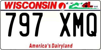 WI license plate 797XMQ