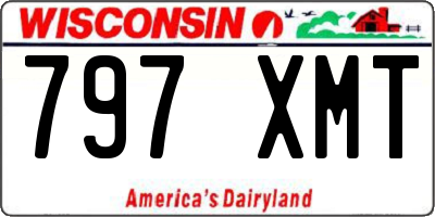 WI license plate 797XMT