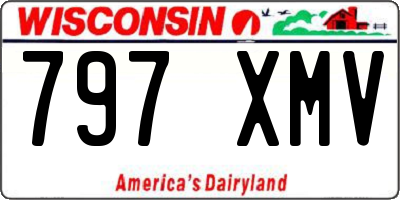 WI license plate 797XMV