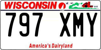 WI license plate 797XMY