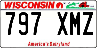 WI license plate 797XMZ