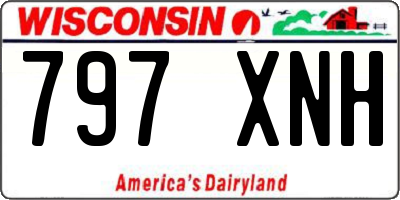 WI license plate 797XNH