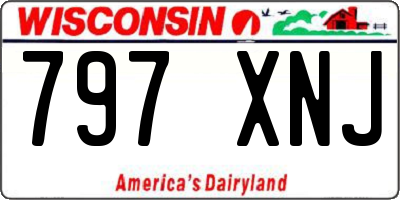 WI license plate 797XNJ