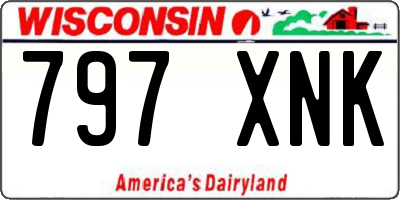 WI license plate 797XNK