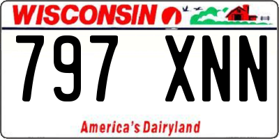 WI license plate 797XNN