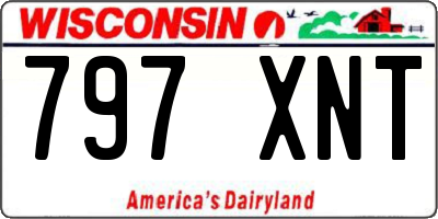 WI license plate 797XNT