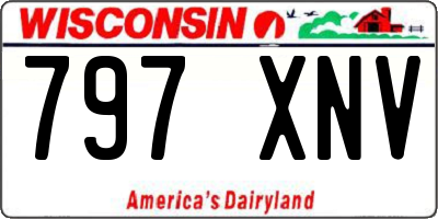 WI license plate 797XNV