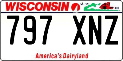 WI license plate 797XNZ