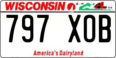WI license plate 797XOB