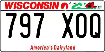 WI license plate 797XOQ