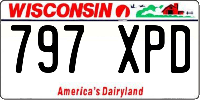 WI license plate 797XPD