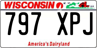 WI license plate 797XPJ