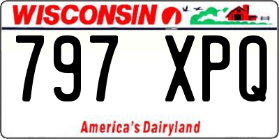 WI license plate 797XPQ