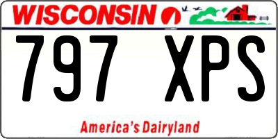 WI license plate 797XPS