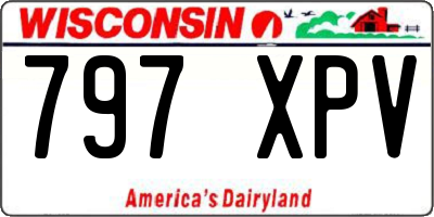 WI license plate 797XPV