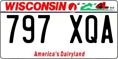 WI license plate 797XQA