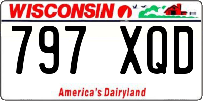 WI license plate 797XQD