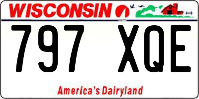 WI license plate 797XQE