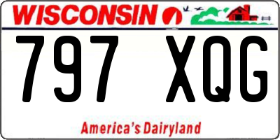 WI license plate 797XQG