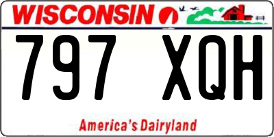 WI license plate 797XQH