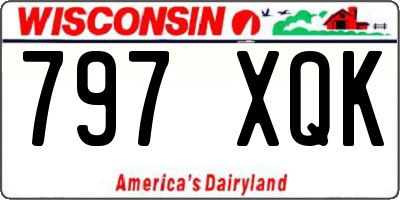 WI license plate 797XQK