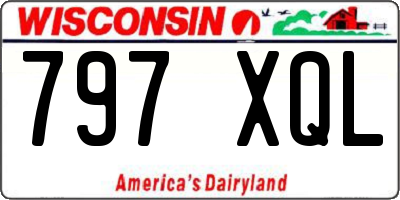 WI license plate 797XQL