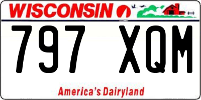 WI license plate 797XQM