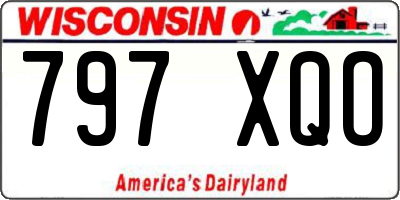 WI license plate 797XQO