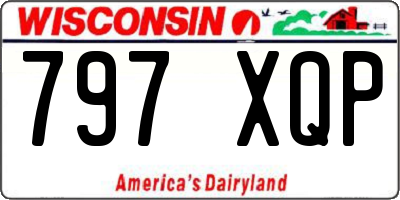 WI license plate 797XQP
