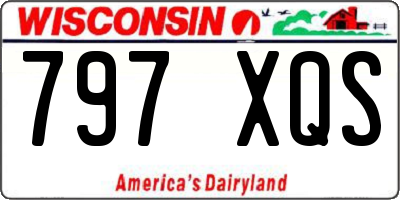 WI license plate 797XQS
