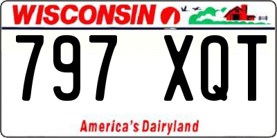 WI license plate 797XQT