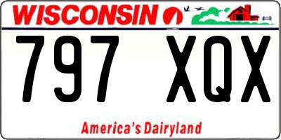WI license plate 797XQX