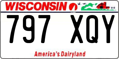 WI license plate 797XQY