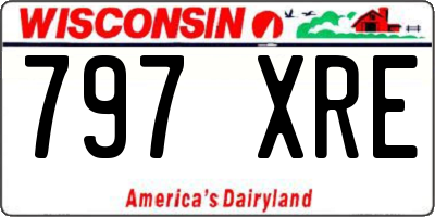 WI license plate 797XRE