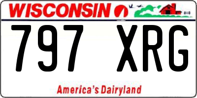 WI license plate 797XRG