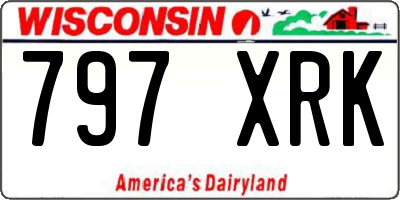 WI license plate 797XRK