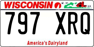 WI license plate 797XRQ