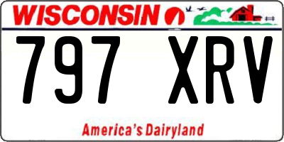 WI license plate 797XRV