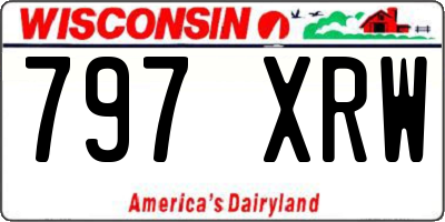 WI license plate 797XRW